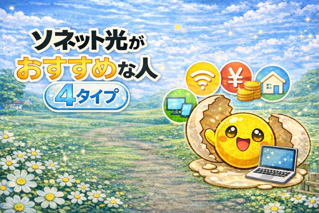 ソネット光がおすすめな人４タイプ