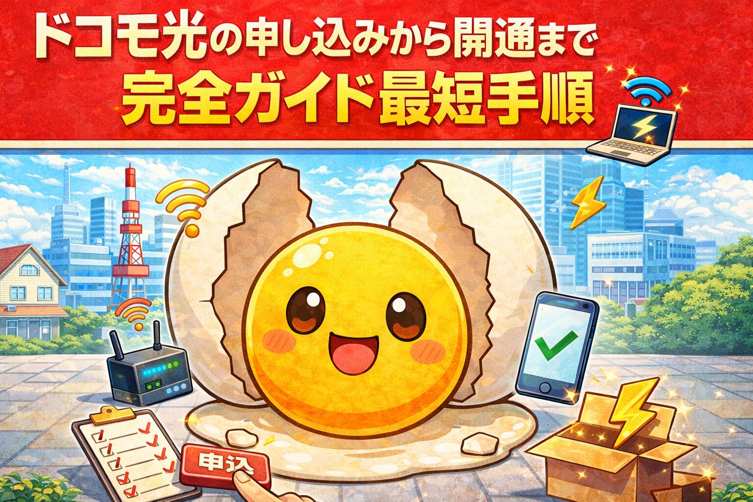 ドコモ光の申し込みから開通まで完全ガイド最短手順