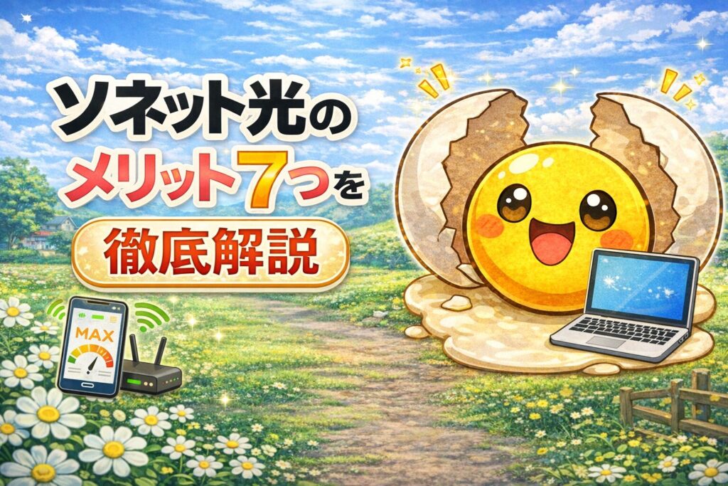 ソネット光のメリット７つを徹底解説