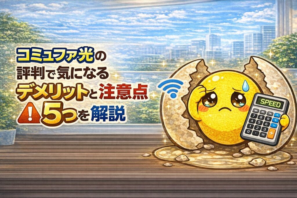 コミュファ光の評判で気になるデメリットと注意点5つを解説