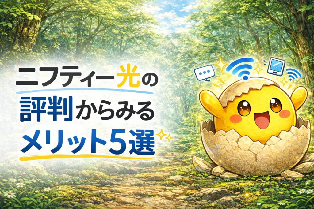 @nifty光の評判からみるメリット5選