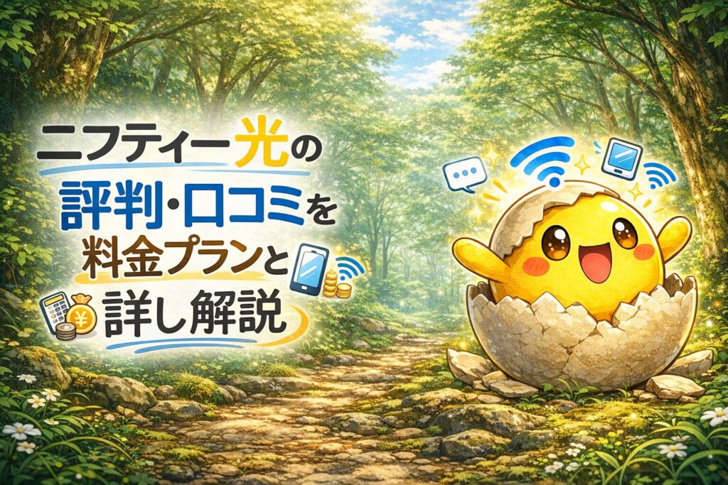 @nifty光の評判は？料金プランと通信速度を詳しく解説