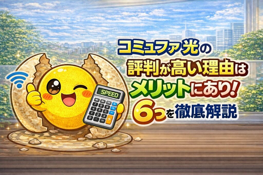 コミュファ光の評判が高い理由はメリットにあり!6つを徹底解説