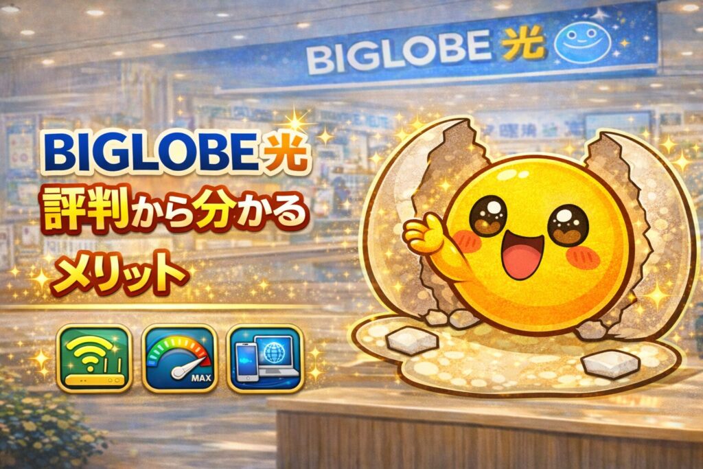 BIGLOBE光 評判から分かるメリット