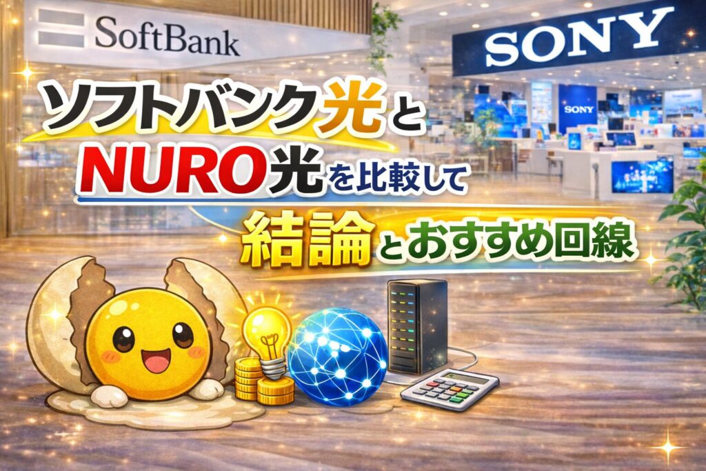 ソフトバンク光とNURO光を比較して分かった結論とおすすめ回線