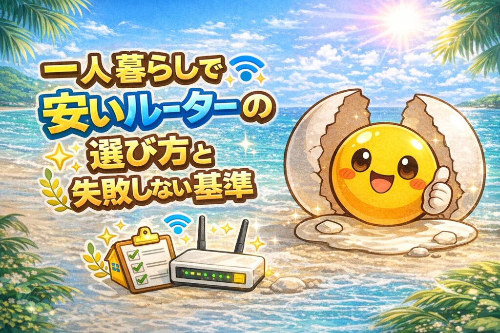 一人暮らしで安いルーターの選び方と失敗しない基準