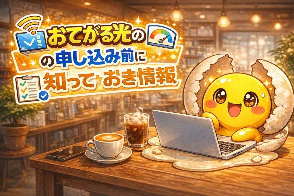 おてがる光の申し込み前に知っておきたい基本情報