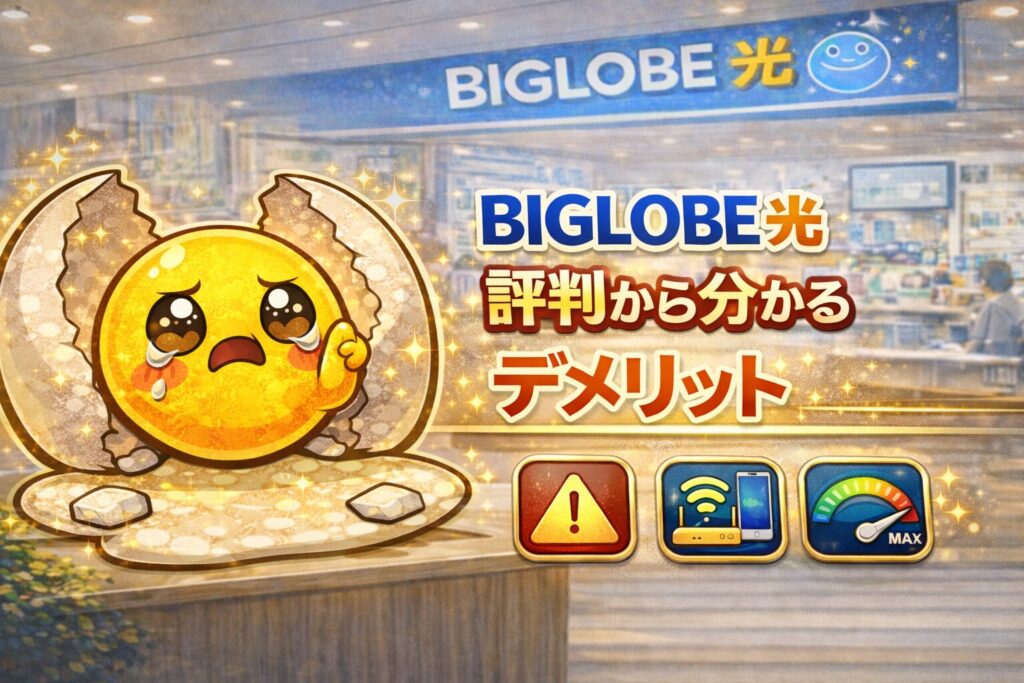 BIGLOBE光 評判から分かるデメリット