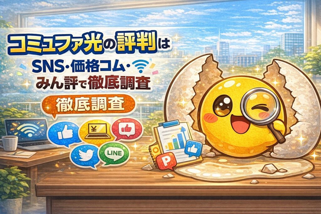 コミュファ光の評判・口コミをSNS・価格コム・みん評で徹底調査