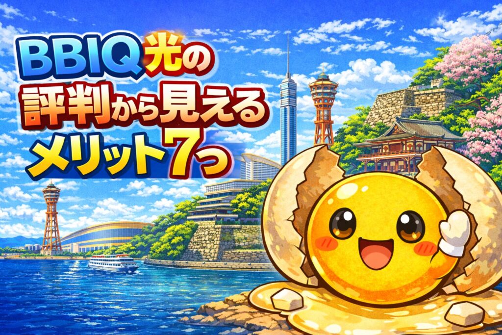 BBIQ光の評判から見えるメリット７つ