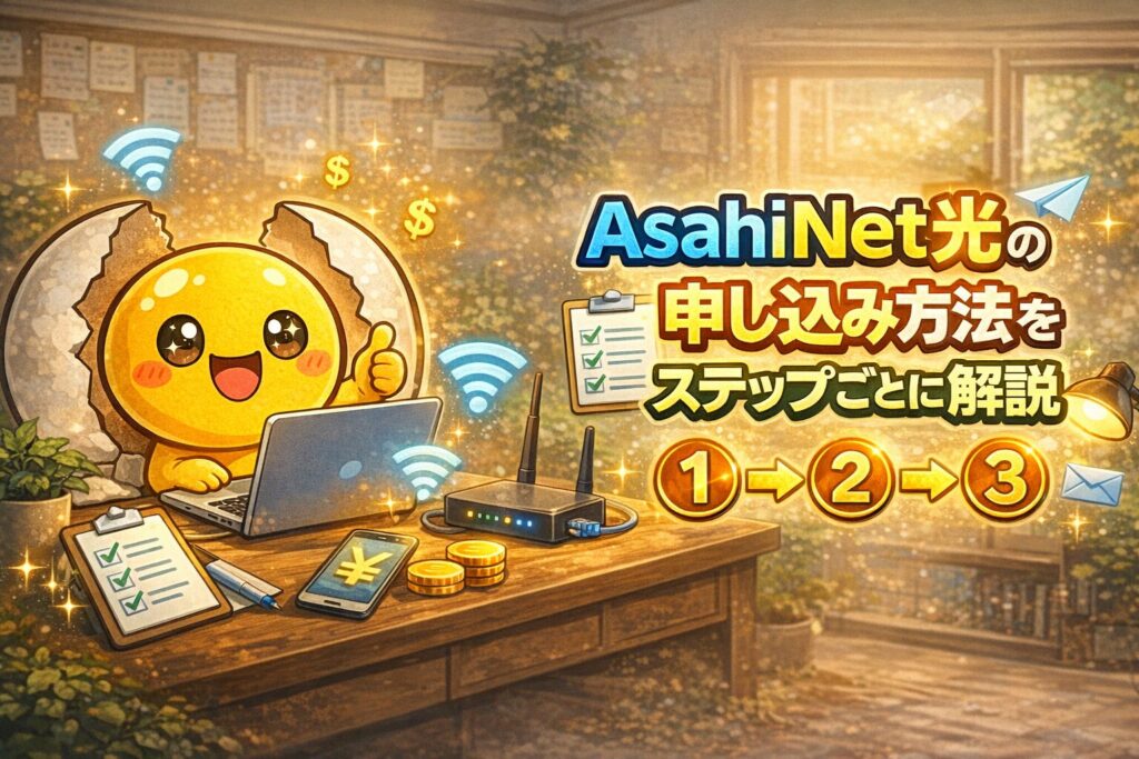 AsahiNet光の申し込み方法をステップごとに解説